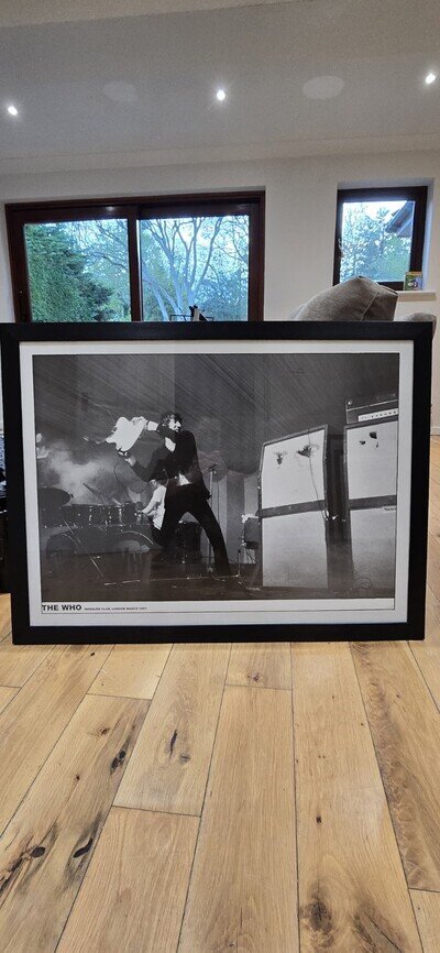 The Who Marquee Club London March 1967 Framed Poster Print Wall Art