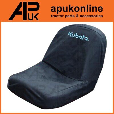 Seat Cover Waterproof Washable Protector & Logo for Kubota Excavator Mini Digger