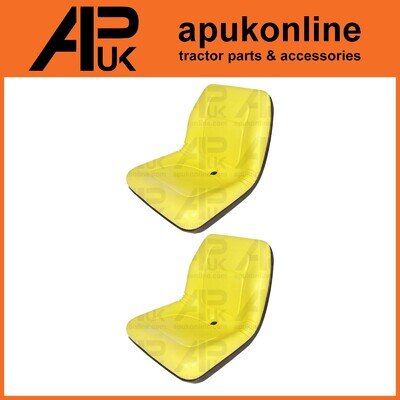 2x Seats in Yellow Digger Dumper Mini Excavator Plant for JCB Bobcat Skid Steer