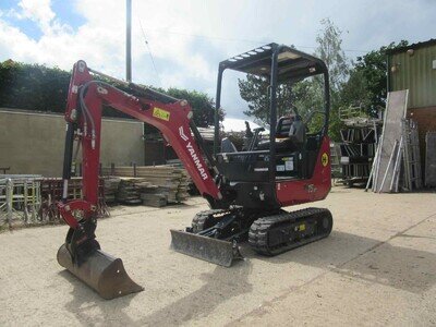 2023 Yanmar SV15VT Excavator Digger 3 Buckets Hammer Lines 107 Hours 1.5 Ton
