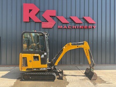 JCB 16C-1 y2021 376 hours 1.7t Cab Mini Excavator / Digger 16 C-1 £12900+VAT