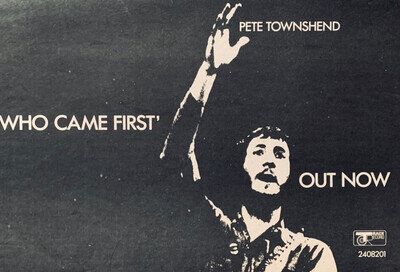 PETE TOWNSHEND 1972 vintage PRINT ADVERT WHO CAME FIRST Track Records