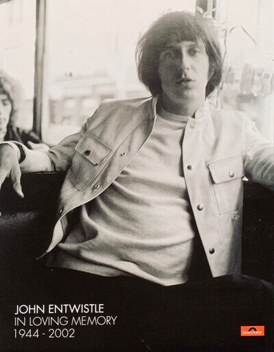 JOHN ENTWISTLE 2002 TRIBUTE PRINT ADVERT Polydor THE WHO