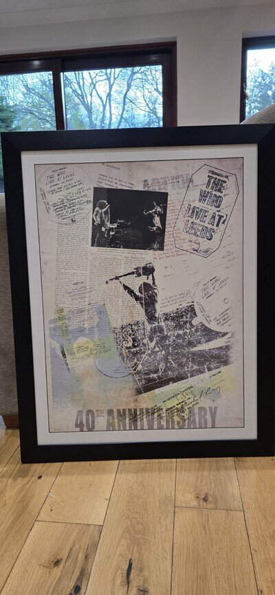 The Who Live at Leeds 40th Anniversary Framed Poster Print Wall Art
