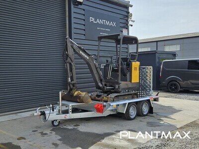 Volvo EC15E Mini Digger 1.5 ton, 2019 *NEW TRAILER INCLUDED* - SKU 2522