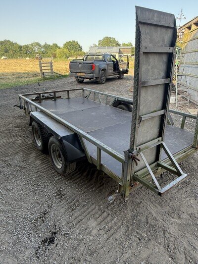 Indespenion Plant Digger Trailer 12x6 Ifor Williams NO VAT!