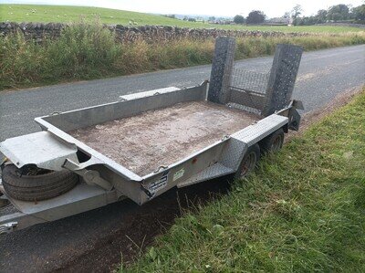 IFOR WILLIAMS GH1054BT HEAVY DUTY PLANT TRAILER BEAVER TAIL 3500 KG EXCAVATOR