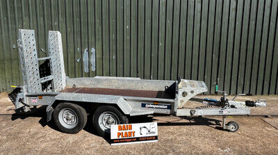 INDESPENSION 9' X 4' BEAVERTAIL PLANT TRAILER, KUBOTA MINI DIGGER TRAILER.