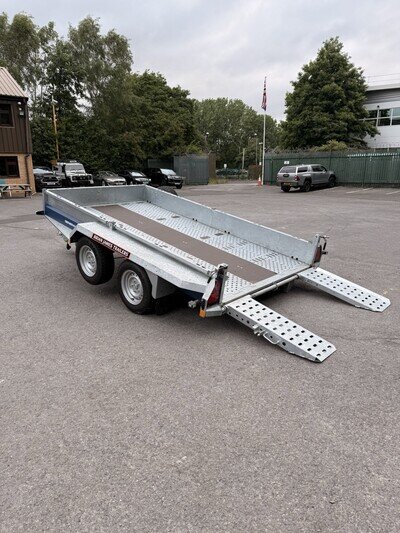 Brian James Tilt Bed Plant Trailer 3500kg Ideal Scissor Lift Digger Dumper