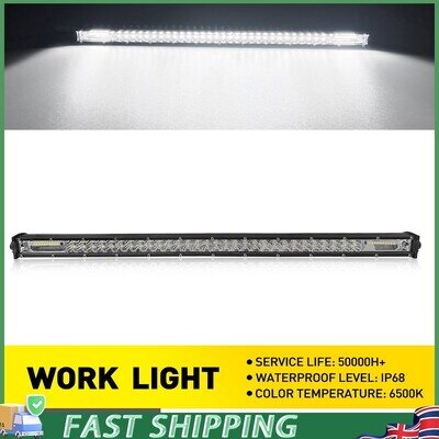 26" LED Work Light Bar+ Mounting Bracket Screw Set SUV ATV Truck Emergency Lamp