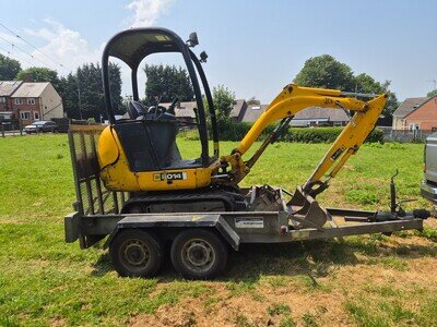 Jcb 8014 1.5 Ton Mini Digger 3 buckets and Trailer