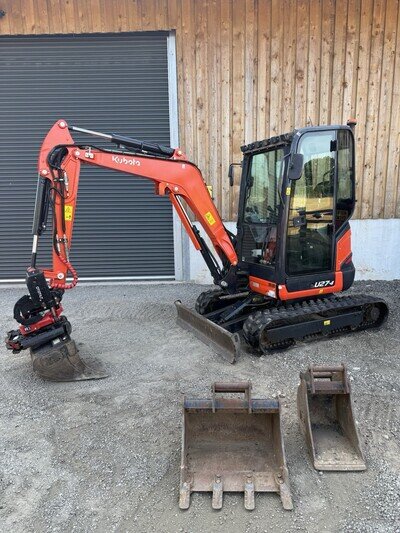 Kubota U27-4 Mini Digger Excavator 939 HOURS! Takeuchi JCB Bobcat 2.7 Ton Roto