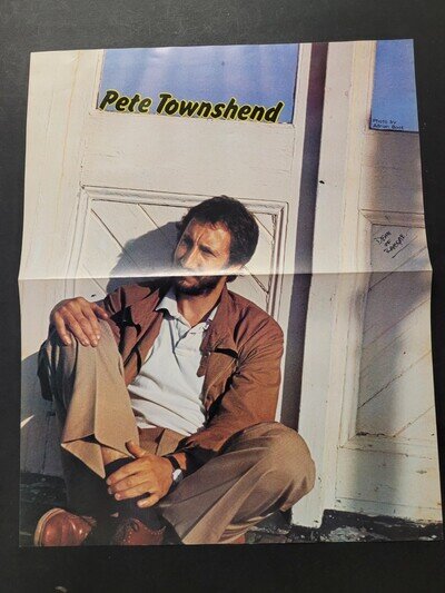 The Who (Pete Townshend) Pin Up Poster Excellent Condition