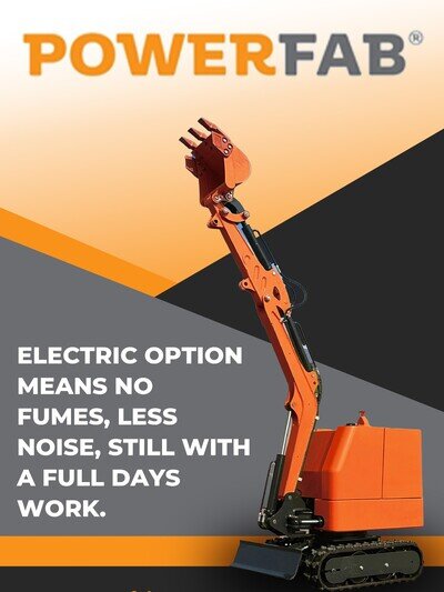 POWER FAB ROBOT Demolition ELECTRIC MINI EXCAVATOR digger wireless control
