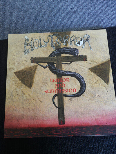 Holy Terror - Terror And Submission 12" White/Pink Coloured Vinyl LP 2017
