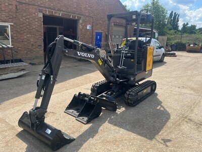 Volvo EC18E, 1810kgs, Mini Digger Excavator, 2025, Ex Demonstrator, 11 Hours