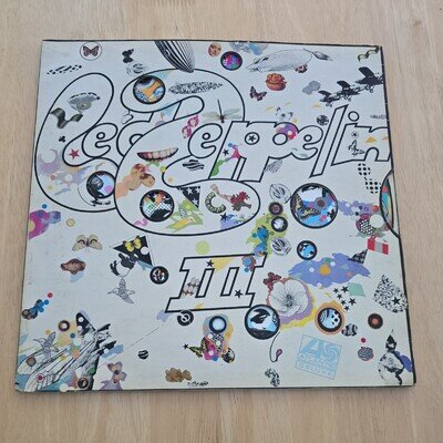 Led Zeppelin III 3 1970 UK Atlantic vinyl Plum LP 2401 002 AB5 Vg Vg+