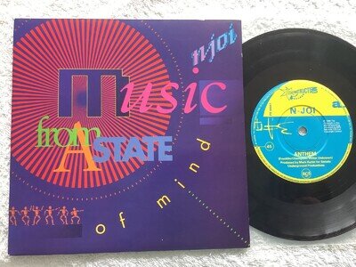 N JOI - Music from a state of mind - Anthem 7" 1990 Electronic Techno House Rave