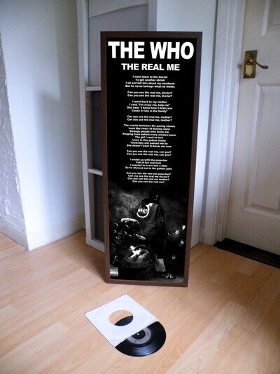 THE WHO THE REAL ME POSTER LYRIC SHEET, QUADREPHENIA